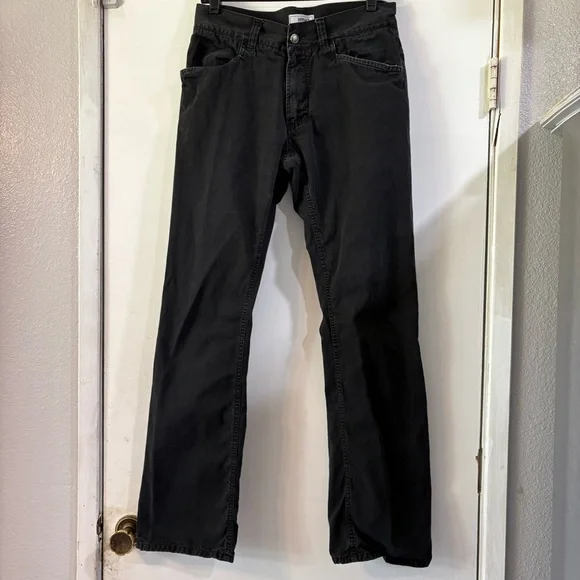 Vintage Versace Jeans Collection Pants Mens 32 Straight Logo Black Distressed